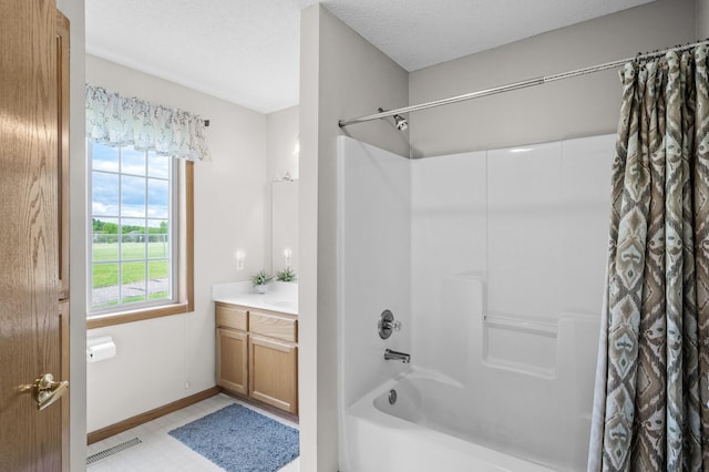 12 3rd St NW, Saint Michael, MN 55376 - bathroom with shower / bath combo with shower curtain and vanity