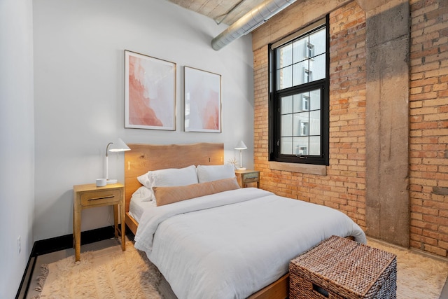 525 3rd St N Unit 511, Minneapolis, MN 55401 - bedroom with brick wall