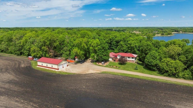 5620 Mill Lake Rd SW, Holmes City Twp, MN 56327 - aerial view of property and surrounding area with a heavily wooded area and a nearby body of water