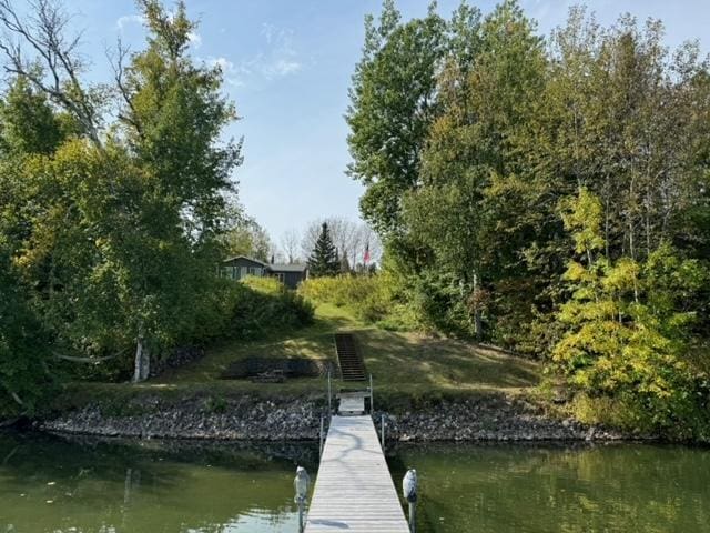48408 Pillar Rd, Deer River, MN 56631 - dock featuring a water view