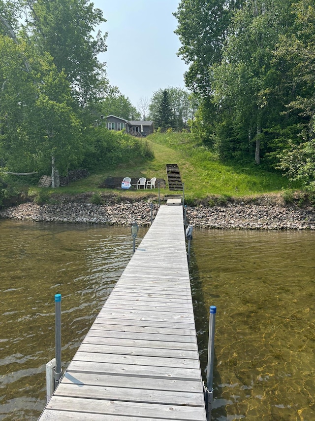 48408 Pillar Rd, Deer River, MN 56631 - dock area featuring a water view
