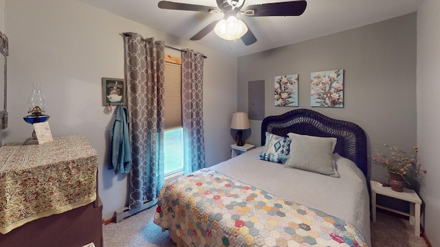 48408 Pillar Rd, Deer River, MN 56631 - bedroom featuring carpet and ceiling fan