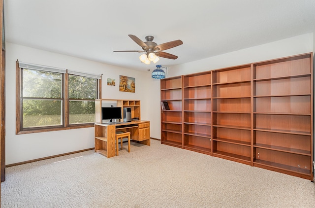 4248 Westview Dr, Shoreview, MN 55126 - carpeted office space with ceiling fan and baseboards