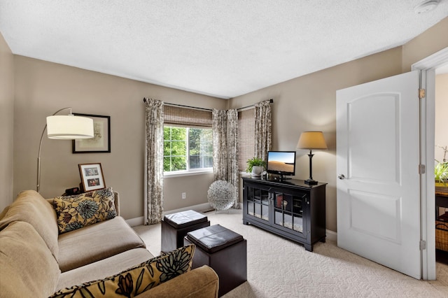 2244 Water Lilly Ln Unit 405, Eagan, MN 55122 - carpeted living room with baseboards and a textured ceiling