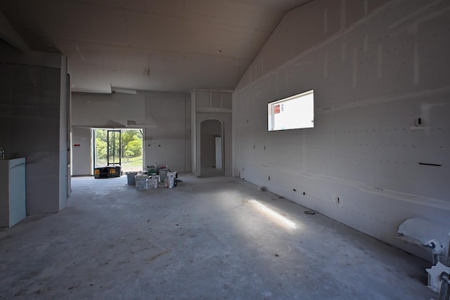 7773 Gunner Dr, Clear Lake, MN 55319 - spare room featuring vaulted ceiling