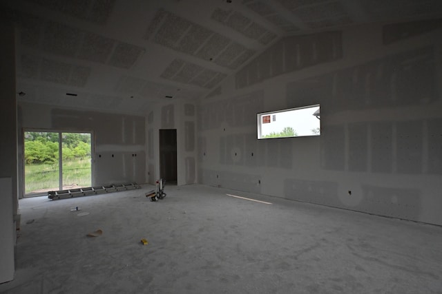 7773 Gunner Dr, Clear Lake, MN 55319 - spare room with high vaulted ceiling
