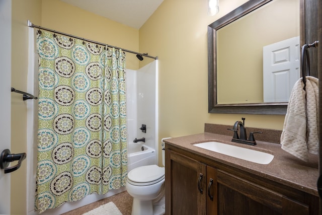 411 Ladd Ln, Osceola, WI 54020 - bathroom with vanity and shower / bath combo with shower curtain