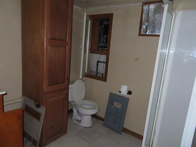529 1st St N, Truman, MN 56088 - bathroom with toilet and tile patterned flooring