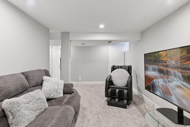 2505 Florida Ave N, Golden Valley, MN 55427 - carpeted living room with recessed lighting and baseboards