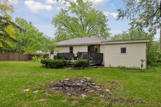 2505 Florida Ave N, Golden Valley, MN 55427 - rear view of house featuring a deck