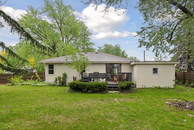 2505 Florida Ave N, Golden Valley, MN 55427 - rear view of house featuring a deck
