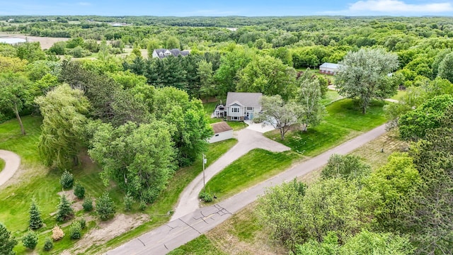 975 100th St NE, Monticello Twp, MN 55362 - aerial view of property and surrounding area featuring a forest