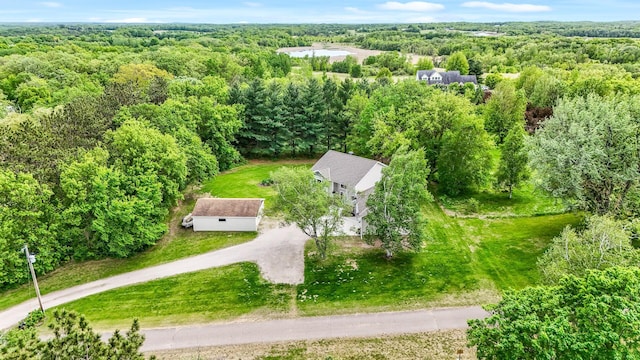 975 100th St NE, Monticello Twp, MN 55362 - view from above of property with a heavily wooded area