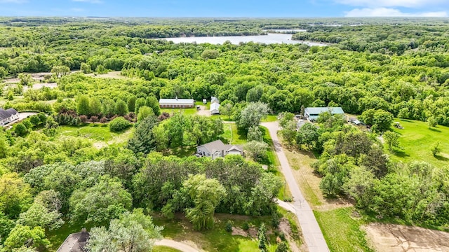 975 100th St NE, Monticello Twp, MN 55362 - drone / aerial view of a large body of water and a heavily wooded area