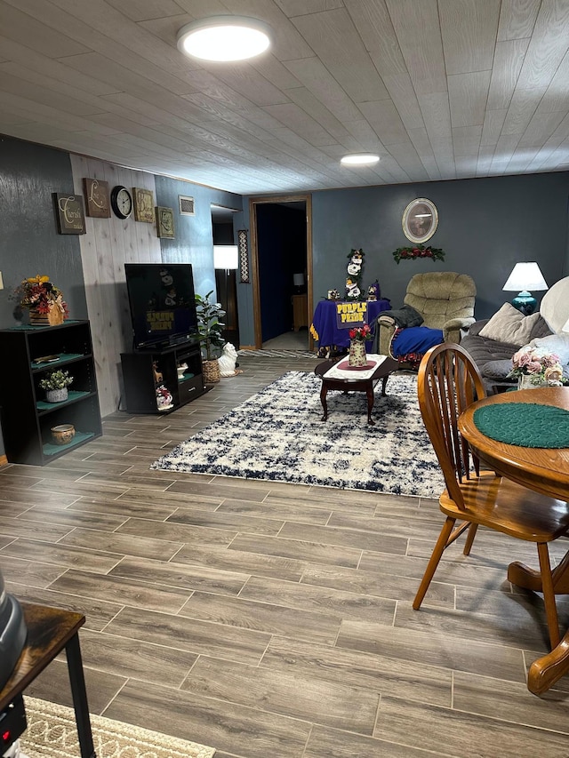 215 1st St NE, Clarks Grove, MN 56016 - living room featuring wood finished floors