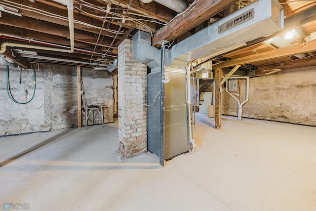 8416 141st Ave SE, Milnor, ND 58060 - unfinished below grade area featuring heating unit