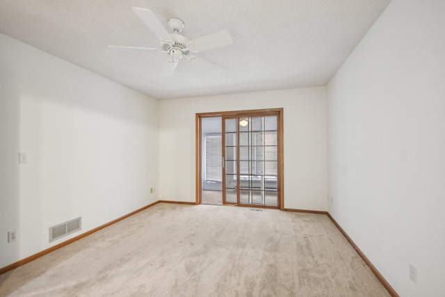 4311 Pond View Dr, White Bear Twp, MN 55110 - carpeted spare room with baseboards and a ceiling fan