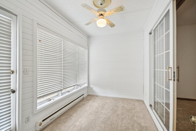 4311 Pond View Dr, White Bear Twp, MN 55110 - unfurnished sunroom featuring a baseboard radiator
