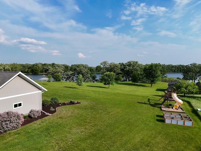 29506 435th Ave, Ottertail, MN 56571 - view of grassy yard with a water view