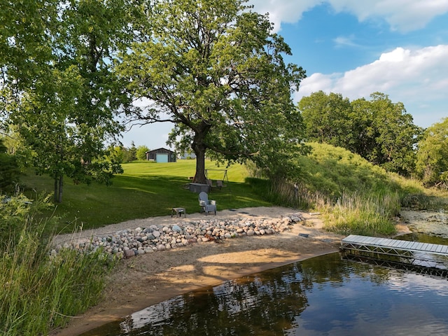 29506 435th Ave, Ottertail, MN 56571 - surrounding community with a lawn and a water view
