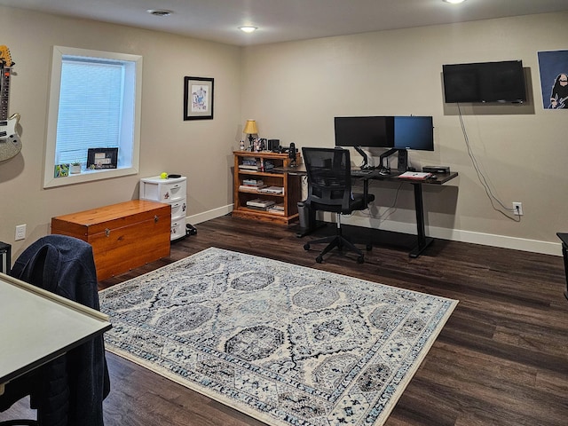 29506 435th Ave, Ottertail, MN 56571 - office space with wood finished floors, baseboards, and recessed lighting