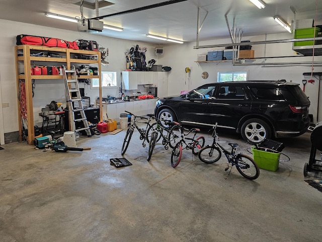 29506 435th Ave, Ottertail, MN 56571 - garage featuring a garage door opener