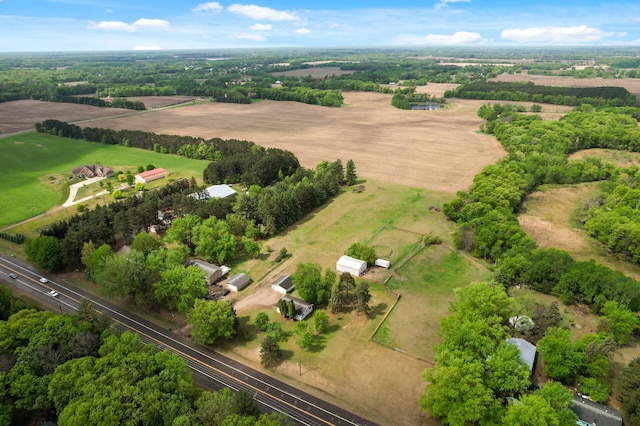 28748 Palm St NW, Isanti, MN 55040 - aerial view of property and surrounding area featuring rural landscape