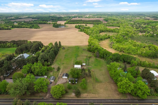 28748 Palm St NW, Isanti, MN 55040 - aerial view of property and surrounding area with rural landscape