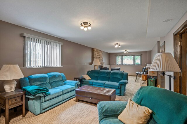 4781 Zealand Ave N, New Hope, MN 55428 - living room with a textured ceiling