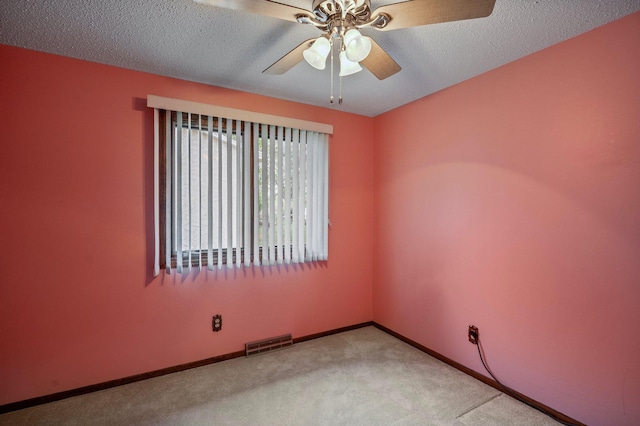 4781 Zealand Ave N, New Hope, MN 55428 - unfurnished room with carpet flooring, a ceiling fan, and a textured ceiling