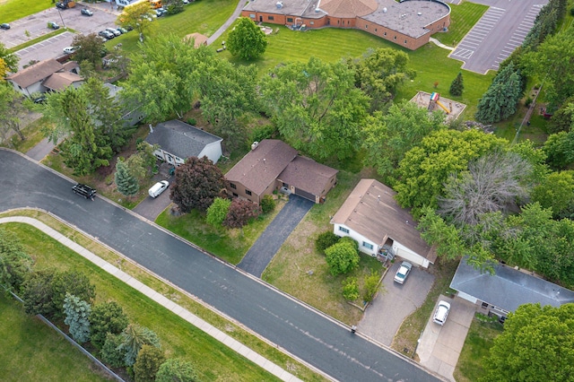 4781 Zealand Ave N, New Hope, MN 55428 - aerial view of property and surrounding area with nearby suburban area
