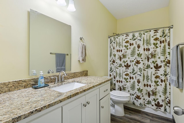 134 9th Ave NE, Isanti, MN 55040 - full bath with wood finished floors, vanity, and toilet