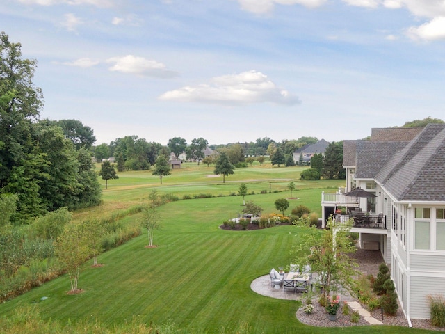 677 Shawnee Woods Rd, Medina, MN 55340 - view of green lawn featuring a patio