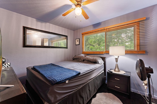 239 Buron Ln S, Saint Paul, MN 55075 - bedroom with a textured wall and a ceiling fan