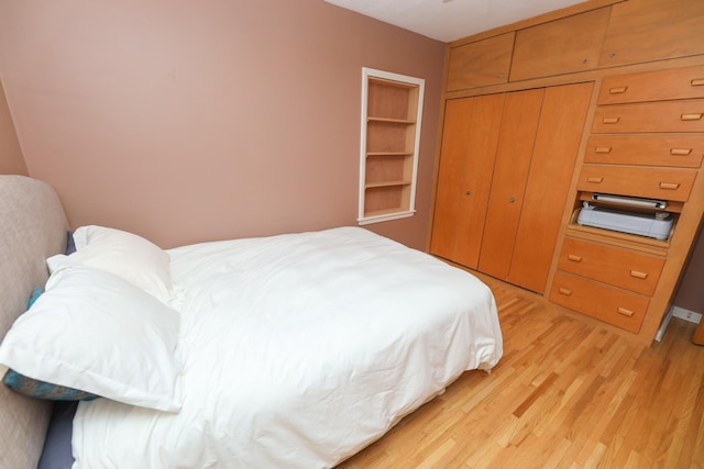 1423 Cedar St, Alexandria, MN 56308 - bedroom with light wood finished floors and a closet