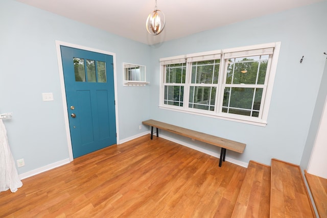 1423 Cedar St, Alexandria, MN 56308 - entrance foyer with baseboards and light wood-type flooring