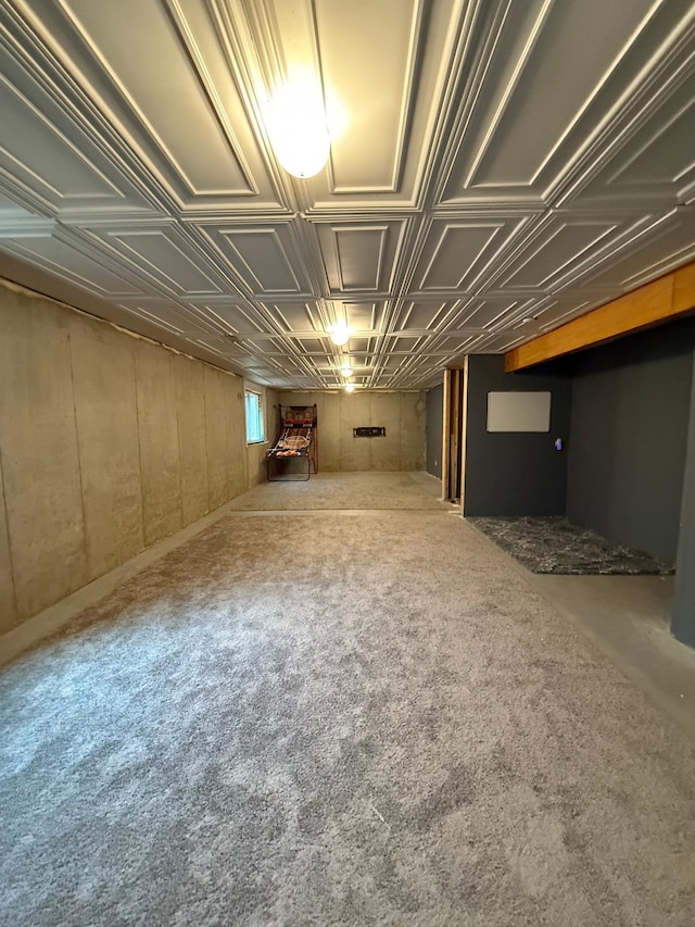 1750 Astoria Dr, Shakopee, MN 55379 - below grade area featuring an ornate ceiling and carpet flooring