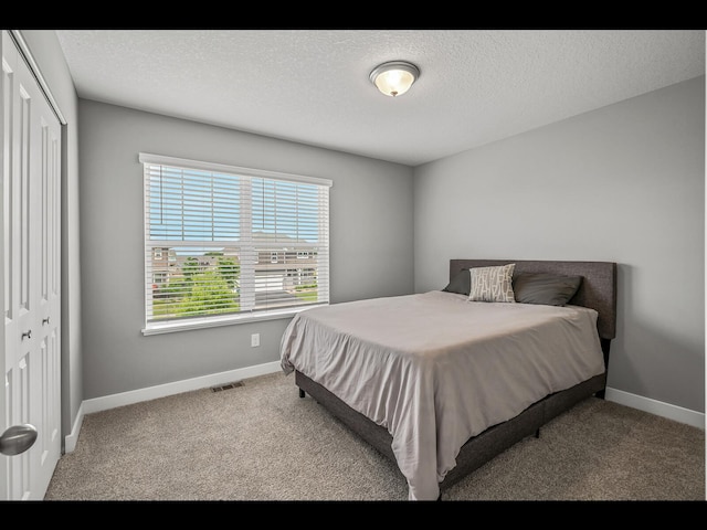 1750 Astoria Dr, Shakopee, MN 55379 - bedroom featuring baseboards, carpet, a closet, and a textured ceiling