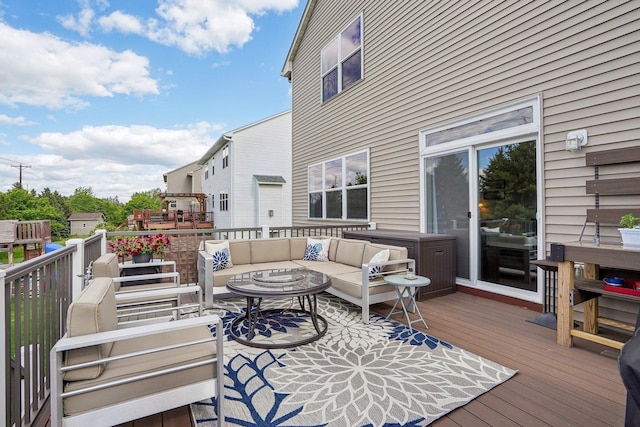 13543 Athena Way, Rosemount, MN 55068 - wooden deck with an outdoor hangout area