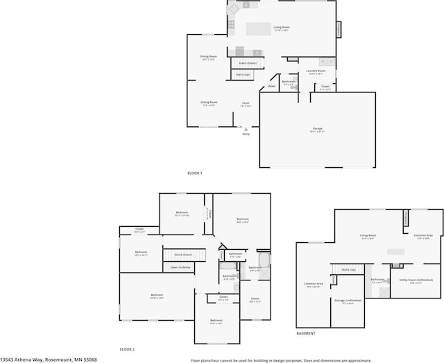 13543 Athena Way, Rosemount, MN 55068 - floor plan / room layout