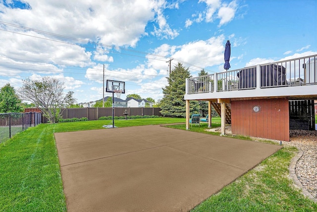 13543 Athena Way, Rosemount, MN 55068 - view of patio featuring stairs and basketball court
