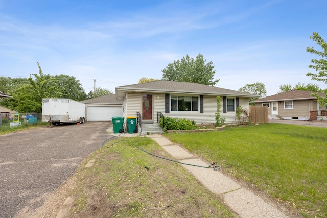 6407 Emerson Ave N, Brooklyn Center, MN 55430 - view of front of home with a garage and roof with shingles