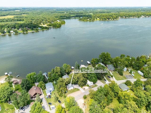 13914 Elmer Hanson Dr SE, Woodside Twp, MN 56736 - view of property location with a nearby body of water, nearby suburban area, and a heavily wooded area