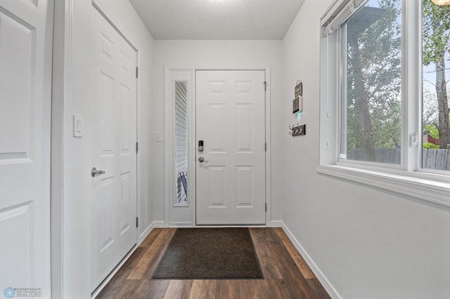 5512 Bishops Blvd S Unit D, Fargo, ND 58104 - entryway with dark wood-style floors and baseboards