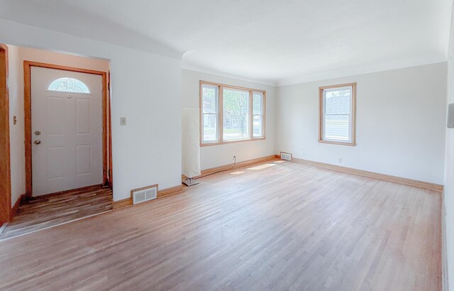 938 Selby Ave, Saint Paul Park, MN 55071 - foyer entrance featuring light wood-style flooring and baseboards