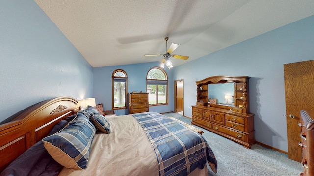1715 Hansen Dr SW, Willmar, MN 56201 - carpeted bedroom featuring vaulted ceiling and a ceiling fan