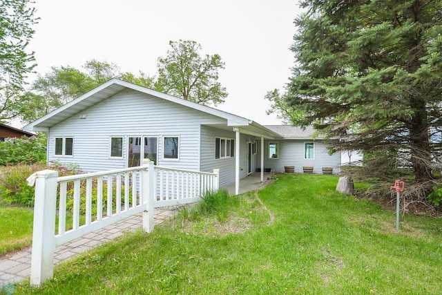 38682 Walker Lake Dr, Amor Twp, MN 56576 - back of house featuring a lawn