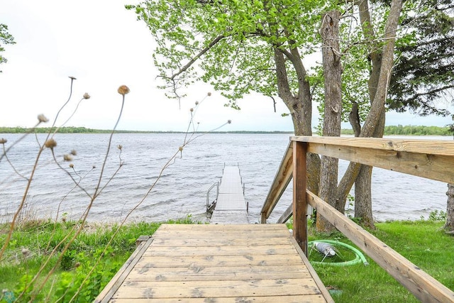 38682 Walker Lake Dr, Amor Twp, MN 56576 - dock area with a water view