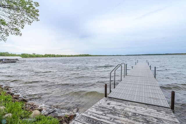 38682 Walker Lake Dr, Amor Twp, MN 56576 - dock area with a water view