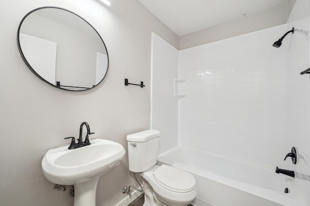 4351 Parklawn Ave Unit 105E, Edina, MN 55435 - bathroom with  shower combination, toilet, and a sink